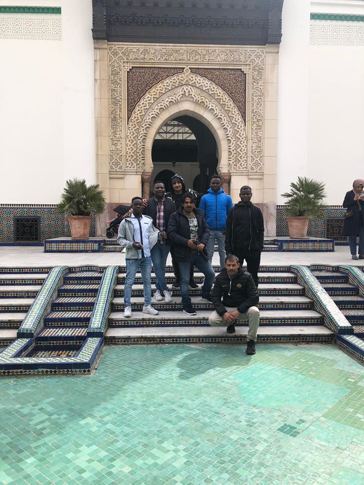 Avril 2019 - Sortie à la mosquée de Paris avec le groupe "réfugiés".